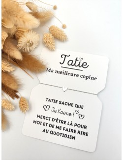 Bracelet "Tatie"/Petit cœur...