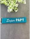 Porte-clés "SUPER PAPY" - Bleu